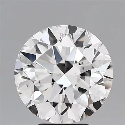 5.00ct F SI1 Rare Carat Ideal Cut Round Diamond