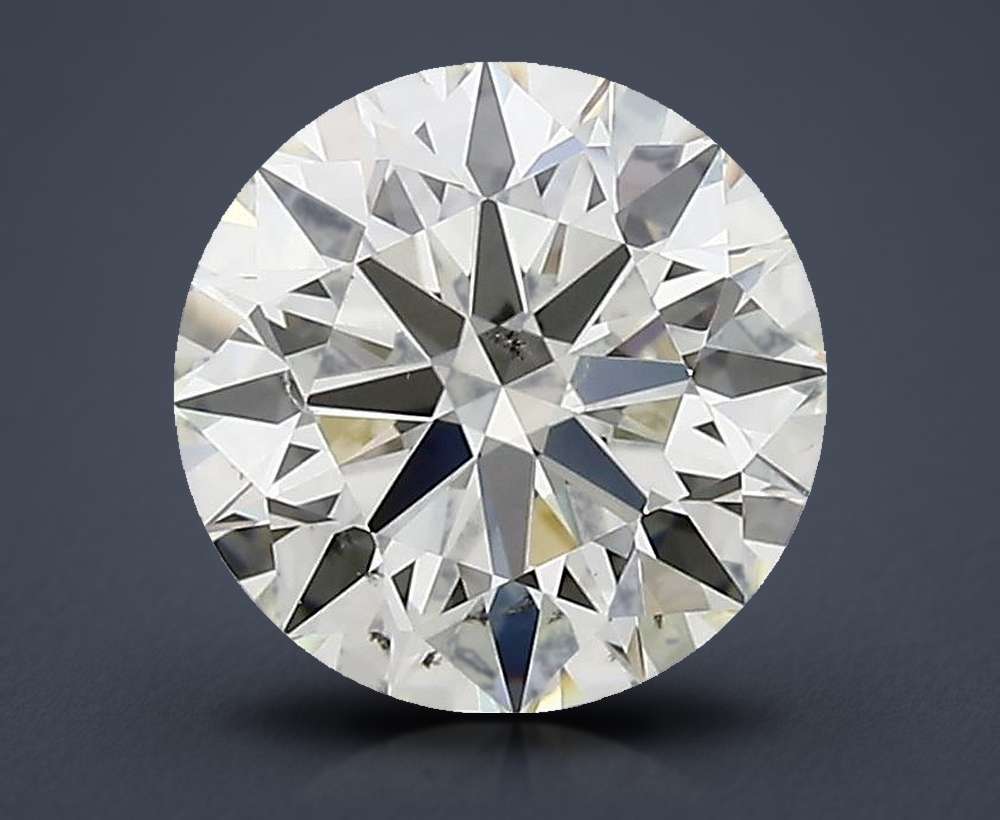 1.55ct K SI1 Rare Carat Ideal Cut Round Diamond