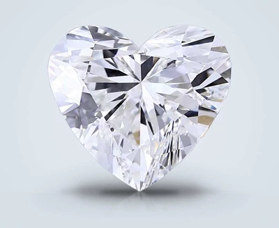 6.09ct E VVS2 Rare Carat Ideal Cut Heart Lab Grown Diamond