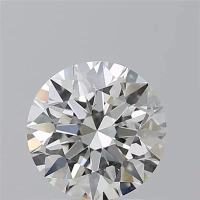 3.03ct I SI1 Rare Carat Ideal Cut Round Diamond
