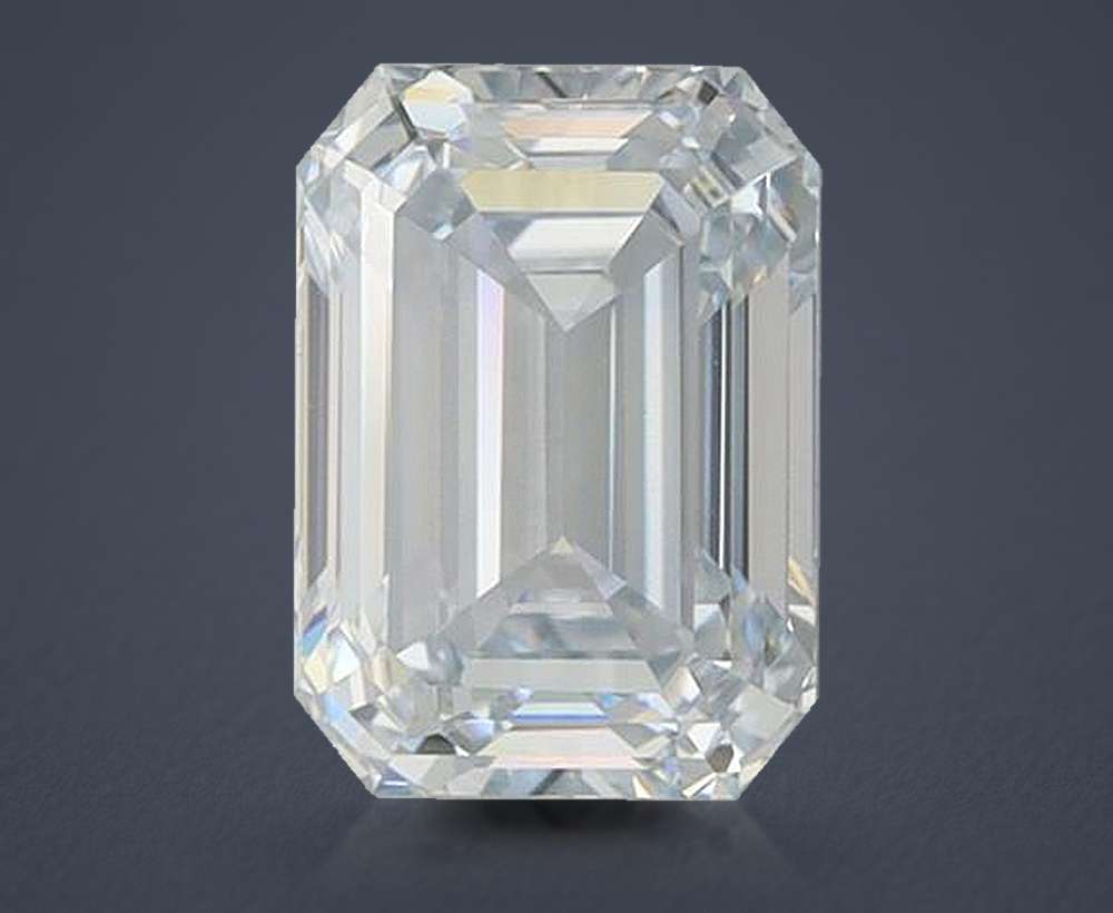1.51ct H VVS1 Rare Carat Ideal Cut Emerald Lab Grown Diamond
