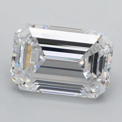 2.09ct D VS1 Rare Carat Ideal Cut Emerald Lab Grown Diamond
