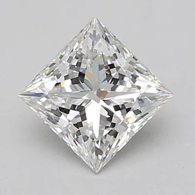 1.08ct F VVS2 Rare Carat Ideal Cut Princess Lab Grown Diamond