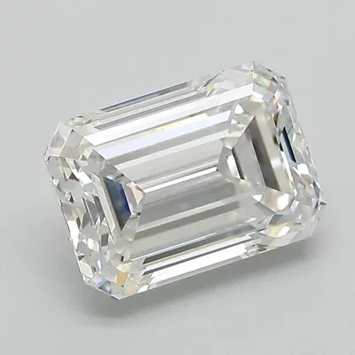 3.13ct E VVS2 Rare Carat Ideal Cut Emerald Lab Grown Diamond