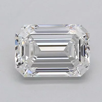 2.03ct D VS1 Rare Carat Ideal Cut Emerald Lab Grown Diamond