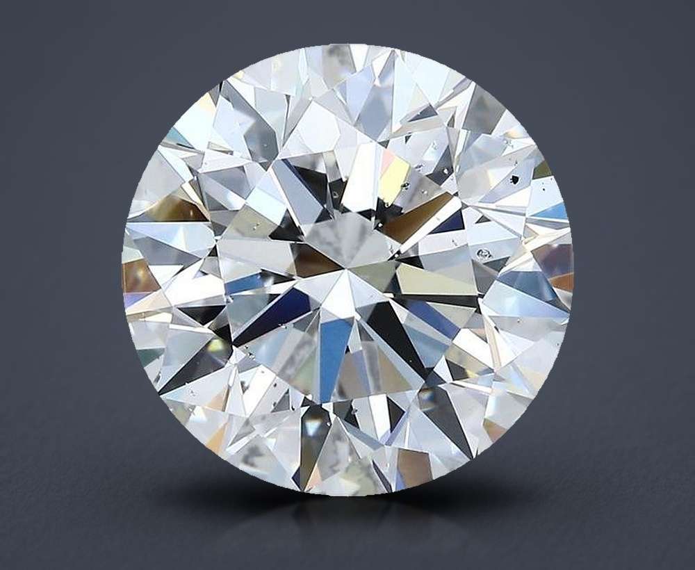 6.02ct D SI1 Rare Carat Ideal Cut Round Diamond