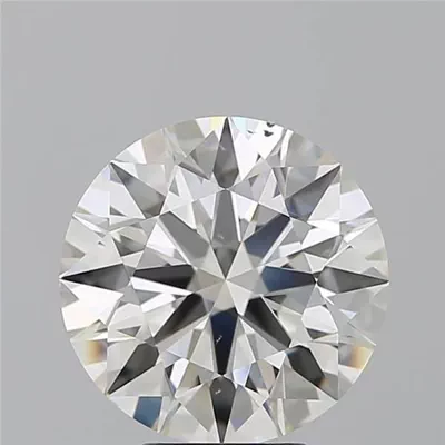 5.02ct I SI1 Rare Carat Ideal Cut Round Diamond