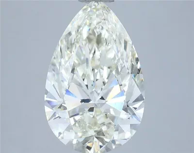 3.01ct J SI1 Rare Carat Ideal Cut Pear Diamond