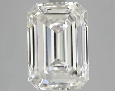 4.23ct H VS2 Rare Carat Ideal Cut Emerald Lab Grown Diamond