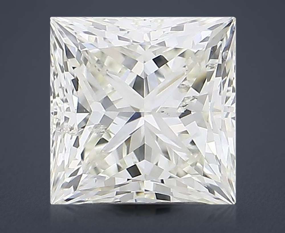 2.01ct J SI1 Rare Carat Ideal Cut Princess Diamond