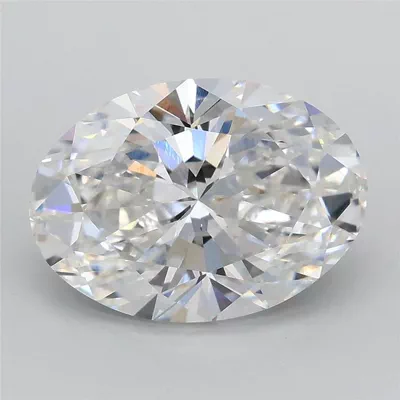 3.02ct E VVS2 Rare Carat Ideal Cut Oval Lab Grown Diamond