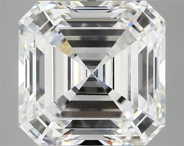 8.09ct F VVS2 Rare Carat Ideal Cut Asscher Lab Grown Diamond