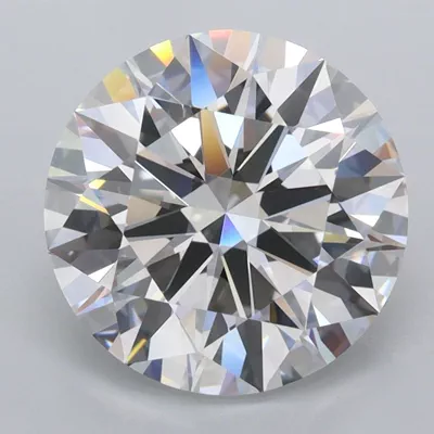4.04ct D FL Rare Carat Ideal Cut Round Lab Grown Diamond