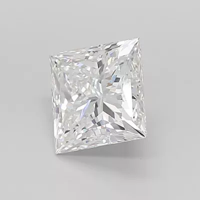 2.55ct E VVS2 Rare Carat Ideal Cut Princess Lab Grown Diamond
