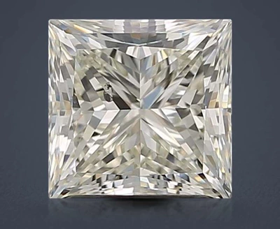 1.70ct K SI2 Rare Carat Ideal Cut Princess Diamond