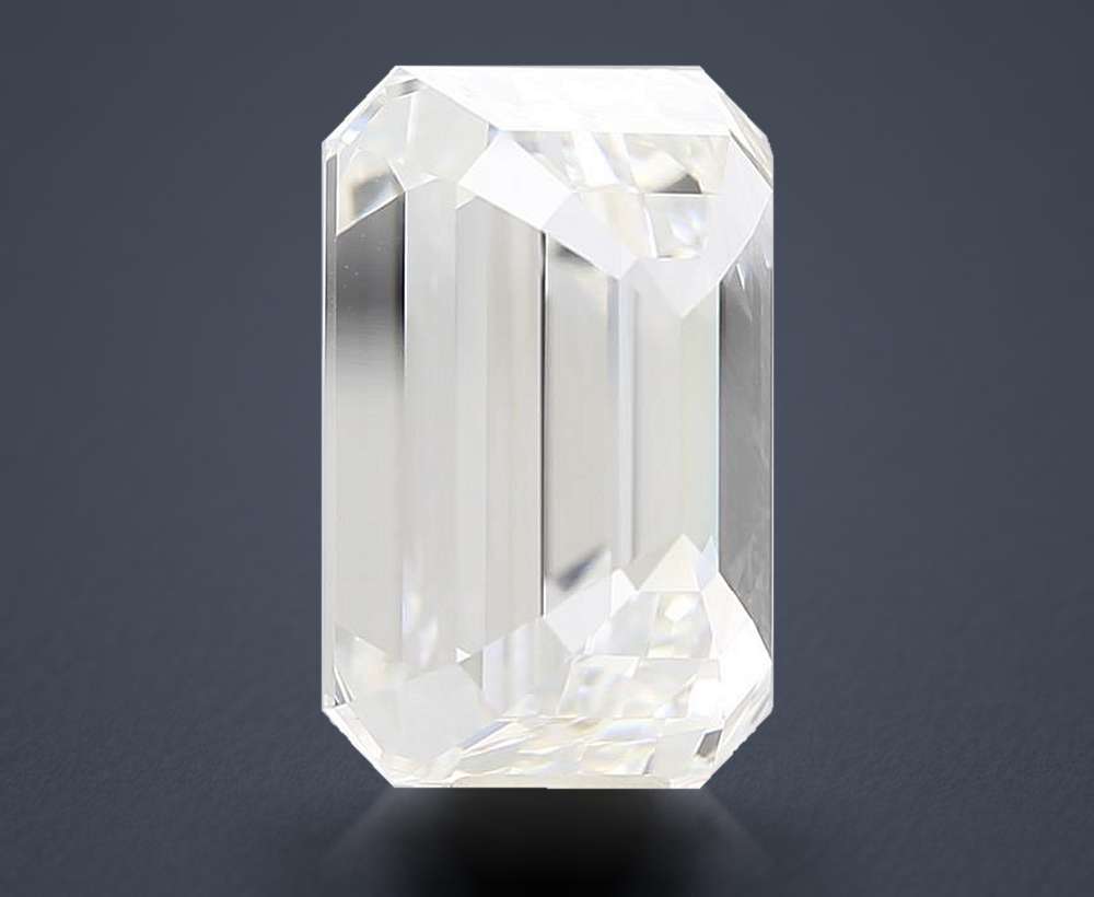 14.55ct F VVS2 Rare Carat Ideal Cut Emerald Lab Grown Diamond