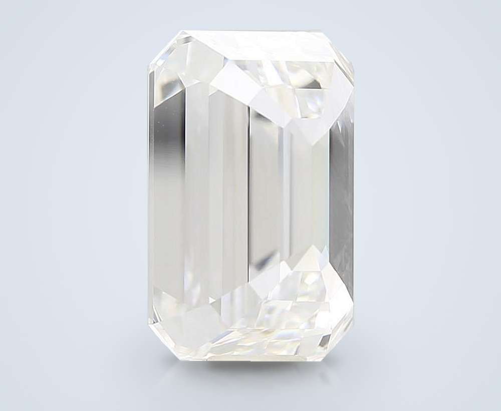 14.55ct F VVS2 Rare Carat Ideal Cut Emerald Lab Grown Diamond