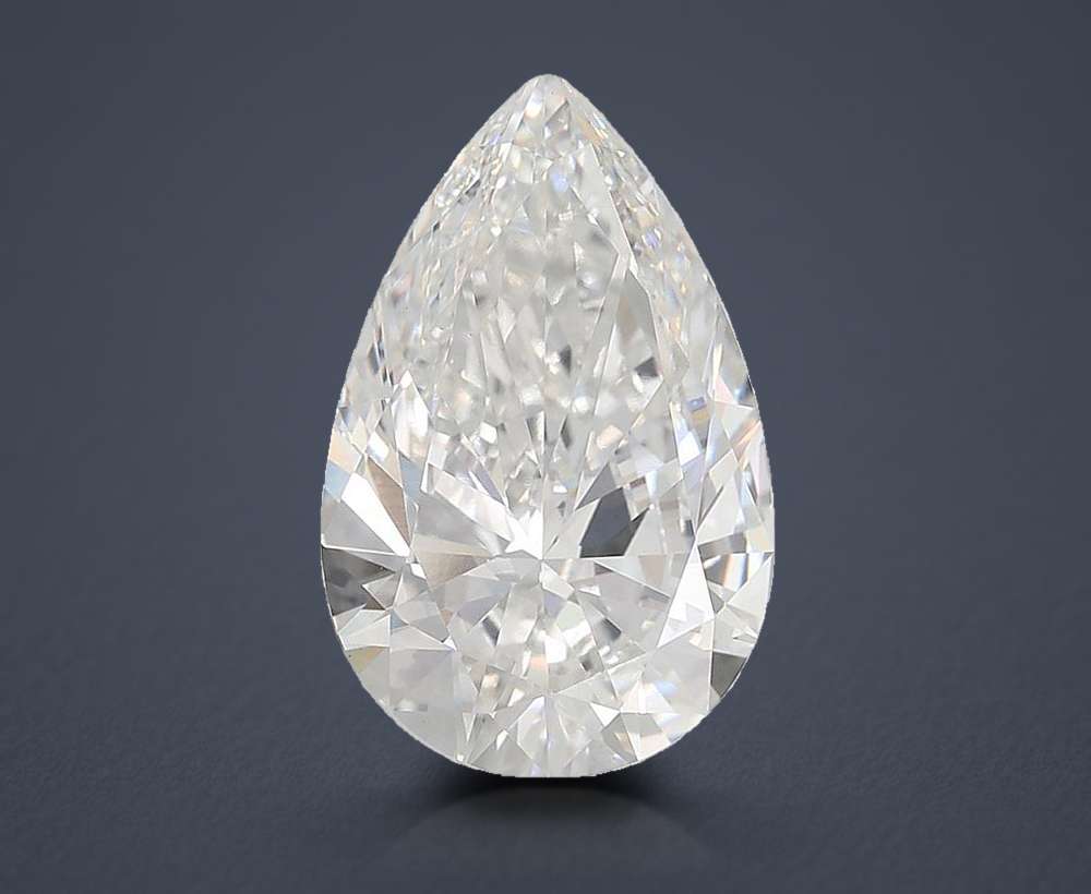 16.03ct F VS1 Rare Carat Ideal Cut Pear Lab Grown Diamond