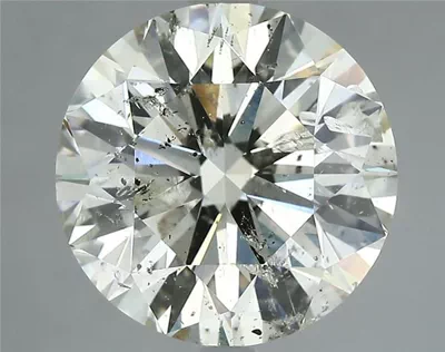 5.01ct I SI2 Rare Carat Ideal Cut Round Diamond