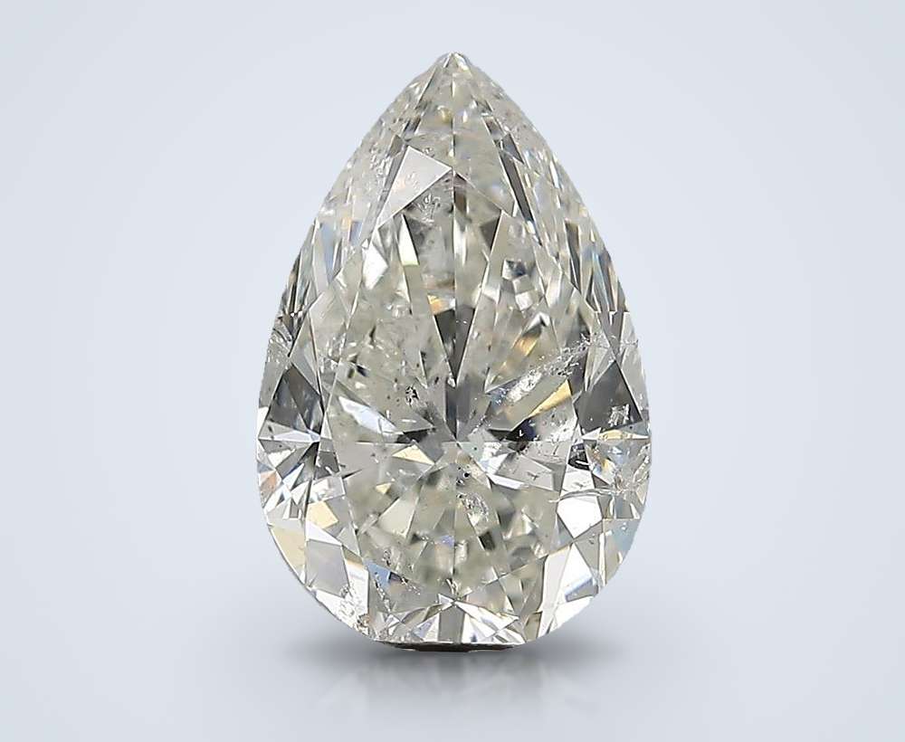 3.01ct I SI2 Rare Carat Ideal Cut Pear Diamond