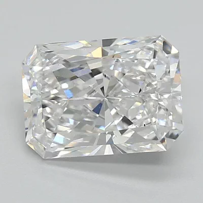 1.52ct E SI1 Rare Carat Ideal Cut Radiant Lab Grown Diamond