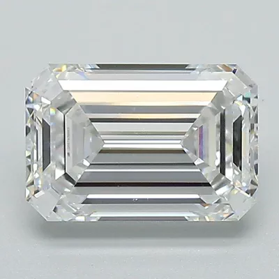 2.00ct D VS2 Rare Carat Ideal Cut Emerald Lab Grown Diamond