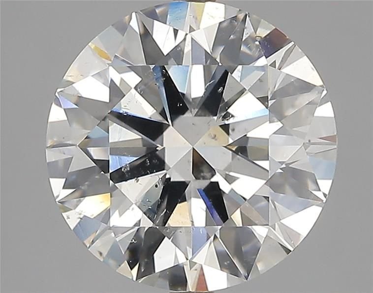 4.01ct I SI2 Rare Carat Ideal Cut Round Diamond