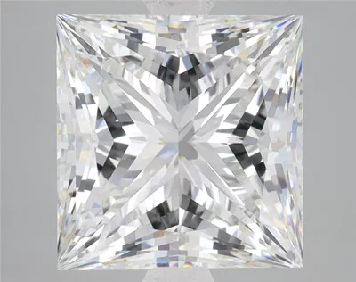 6.10ct F VS1 Rare Carat Ideal Cut Princess Lab Grown Diamond