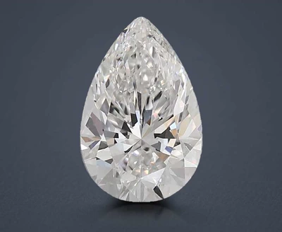 3.05ct E VS1 Rare Carat Ideal Cut Pear Lab Grown Diamond