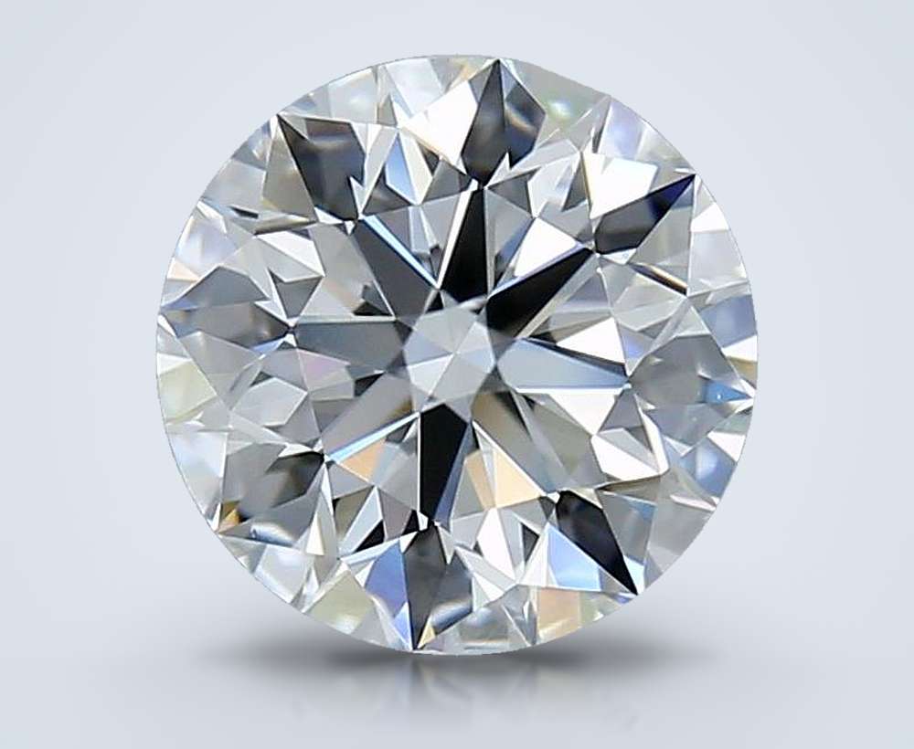 2.51ct E VS2 Rare Carat Ideal Cut Round Diamond