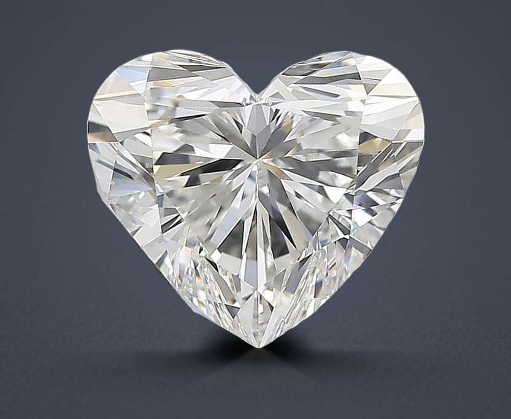 3.51ct D VS1 Rare Carat Ideal Cut Heart Diamond