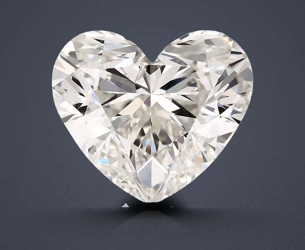 0.80ct H SI1 Rare Carat Ideal Cut Heart Diamond