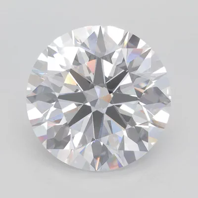 6.66ct D VVS2 Rare Carat Ideal Cut Round Lab Grown Diamond
