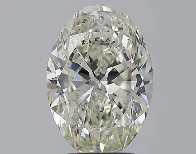 3.26ct I SI2 Rare Carat Ideal Cut Oval Diamond