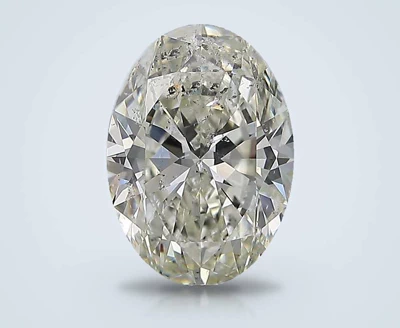 3.26ct I SI2 Rare Carat Ideal Cut Oval Diamond