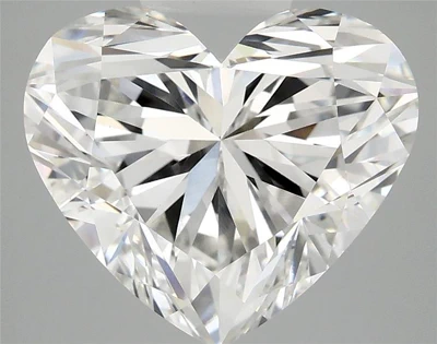 5.55ct F VS1 Rare Carat Ideal Cut Heart Lab Grown Diamond