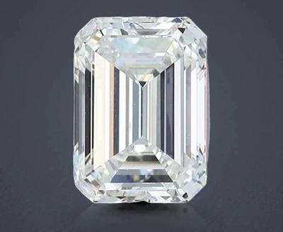 3.02ct I VS2 Rare Carat Ideal Cut Emerald Diamond