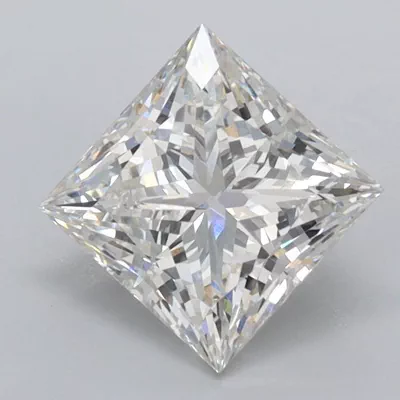 1.55ct G VVS2 Rare Carat Ideal Cut Princess Lab Grown Diamond