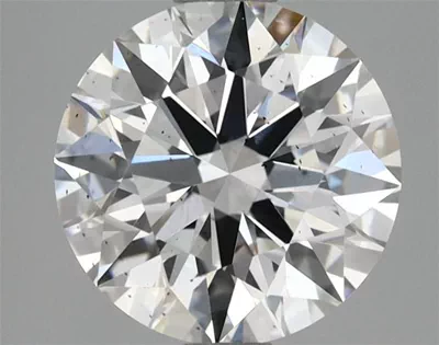 2.18ct E SI1 Rare Carat Ideal Cut Round Lab Grown Diamond