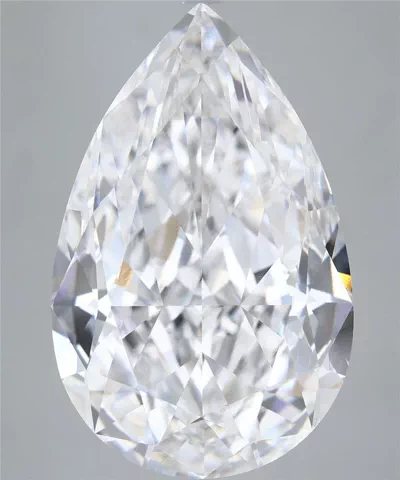 20.39ct D VVS1 Rare Carat Ideal Cut Pear Lab Grown Diamond