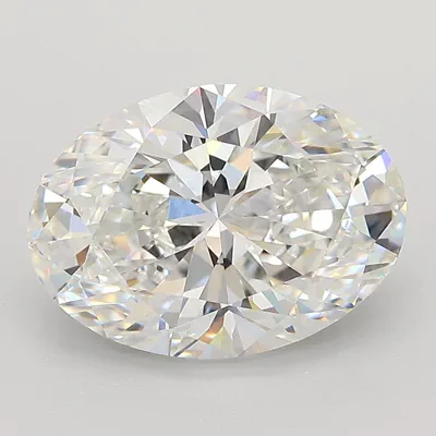 3.79ct F VVS2 Rare Carat Ideal Cut Oval Lab Grown Diamond