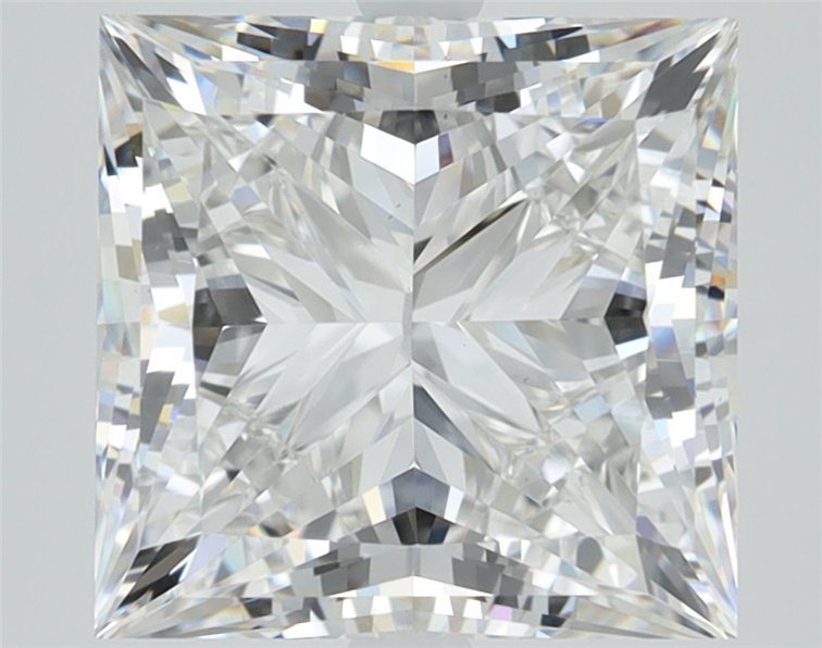 5.21ct F VS1 Rare Carat Ideal Cut Princess Lab Grown Diamond