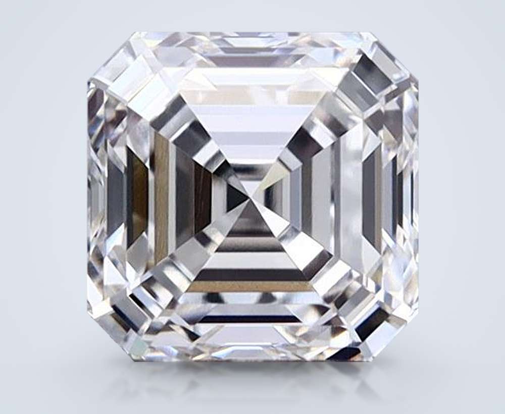 0.99ct F VVS2 Rare Carat Ideal Cut Asscher Lab Grown Diamond