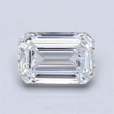 1.03ct D SI1 Rare Carat Ideal Cut Emerald Lab Grown Diamond