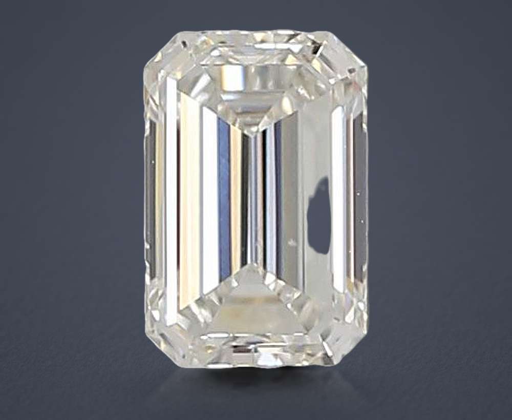 0.91ct F VS2 Very Good Cut Emerald Lab Grown Diamond