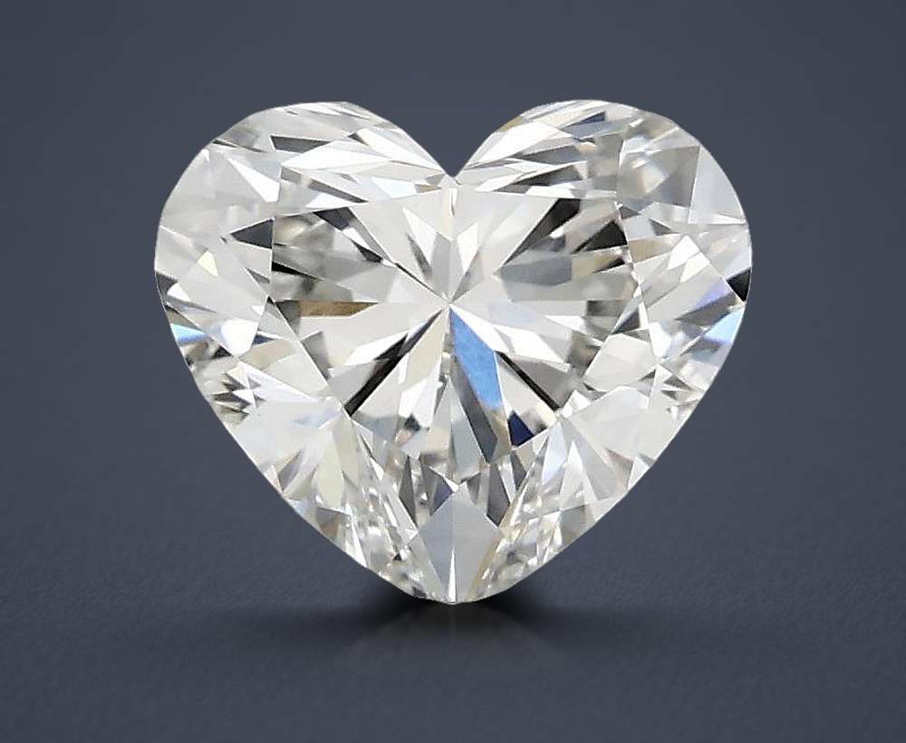 1.38ct F VVS2 Rare Carat Ideal Cut Heart Lab Grown Diamond