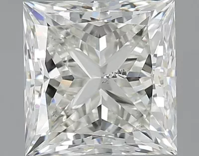 1.51ct K SI2 Rare Carat Ideal Cut Princess Diamond