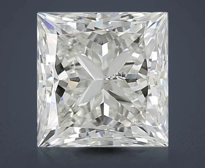 1.51ct K SI2 Rare Carat Ideal Cut Princess Diamond