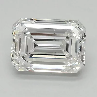 1.41ct D VS2 Excellent Cut Emerald Lab Grown Diamond