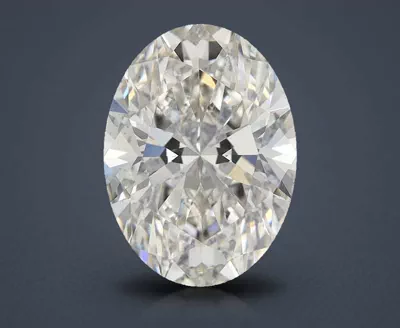 4.35ct H VS2 Rare Carat Ideal Cut Oval Lab Grown Diamond